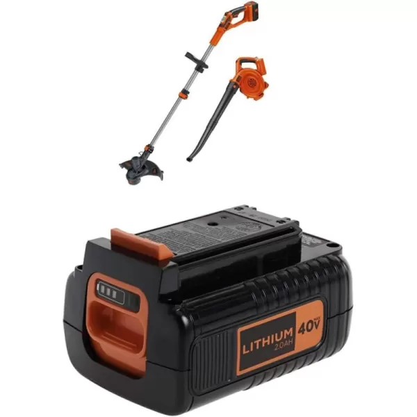 BLACK+DECKER 40V MAX* String Trimmer / Edger and Sweeper Combo 