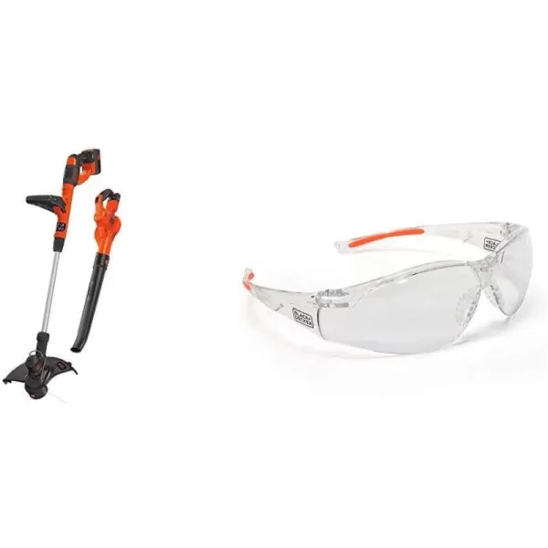 BLACK+DECKER 40V Max Cordless Sweeper &amp; String Trimmer Combo Kit 