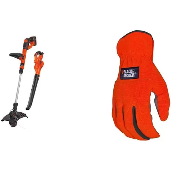 BLACK+DECKER 40V Max Cordless Sweeper &amp; String Trimmer Combo Kit 