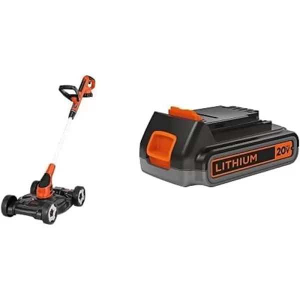 BLACK+DECKER Combination String Trimmer, Lawn Mower, and Edger, Cordless 3-in-1 