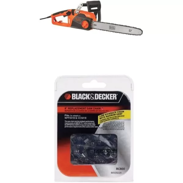 BLACK+DECKER Electric Chainsaw, 18-Inch, 15-Amp, Corded 