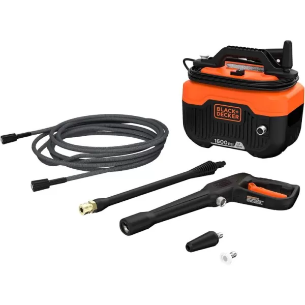 BLACK+DECKER Electric Cold Water Pressure Washer, 1,600 MAX PSI, 1.2 GPM 