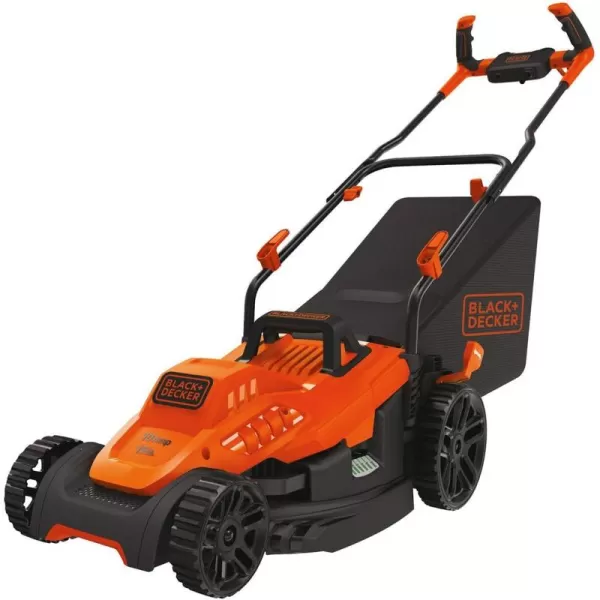BLACK+DECKER Electric Lawn Mower with Bike Handle, 15-Inch, 10-Amp, Corded 
