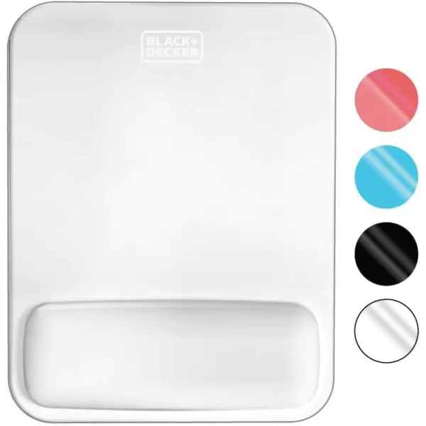 BLACK+DECKER Ergonomic Mouse Pad Wrist Support - Comfortable Mouse Pad Wrist Rest - Wrist Relief Gel Mousepad - Non-Slip Base Aesthetic Mousepad for Gaming, Home, Office - Perfect for Computer, Laptop