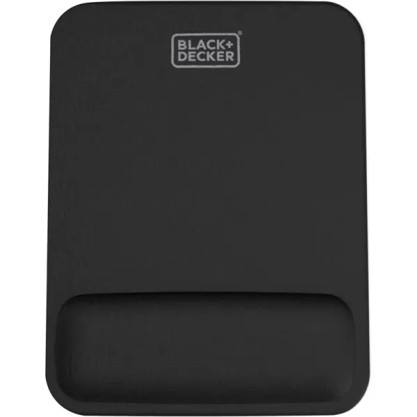 BLACK+DECKER Ergonomic Mouse Pad Wrist Support - Comfortable Mouse Pad Wrist Rest - Wrist Relief Gel Mousepad - Non-Slip Base Aesthetic Mousepad for Gaming, Home, Office - Perfect for Computer, Laptop