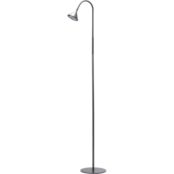 BLACK+DECKER LED Minimalist Floor Lamp, 58"H, Gray