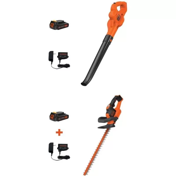 BLACK+DECKER LSW221 20V MAX Lithium Cordless Sweeper and hedge trimmer