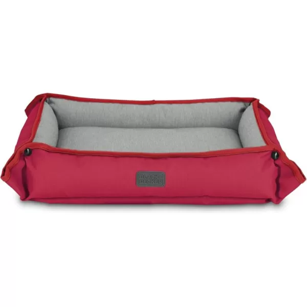 BLACK+DECKER Large Dog 4 in 1 Snap Pet Bed, Low Profile, Sofa Cover, Mat, Crate Liner, Soft Breathable Pet Bed Premium Bedding, 28 in x 24 in, 