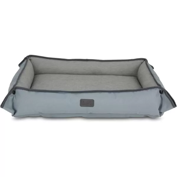 BLACK+DECKER Large Dog 4 in 1 Snap Pet Bed, Low Profile, Sofa Cover, Mat, Crate Liner, Soft Breathable Pet Bed Premium Bedding, 28 in x 24 in, 