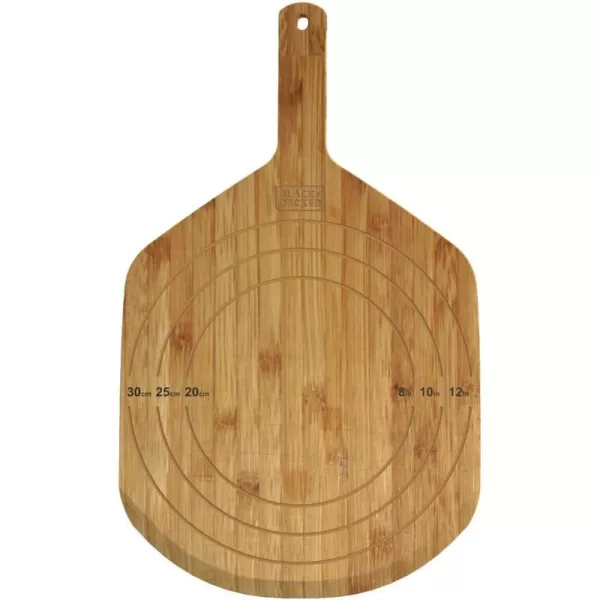 BLACK+DECKER Pizza Oven Metal Peel, Pizza Stone, 12 Inch 
