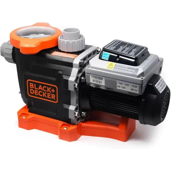 BLACK+DECKER Variable Speed Pool Pump Inground with Filter Basket and Easy Programmable Touch Pad Interface, 2 HP