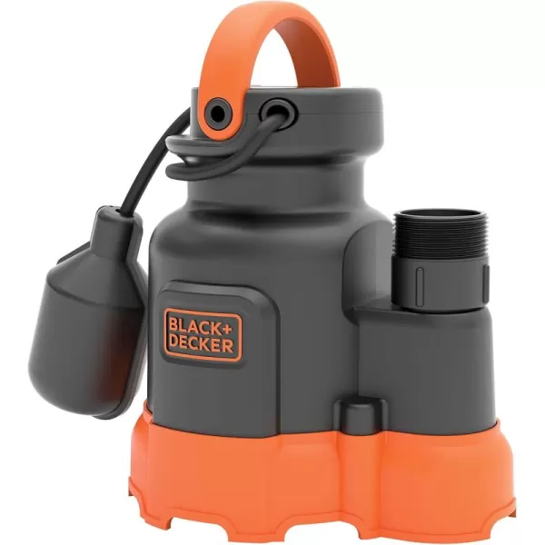 Black+Decker 1/3 HP Submersible Sump Pump, Pumps up to 2500 GPH