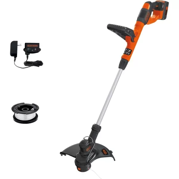 Black+Decker 40V MAX String Trimmer and Edger Kit, Cordless, 13 inch, 2-in-1, Battery and Charger Included 