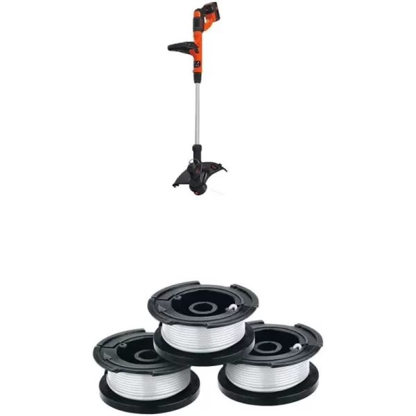 Black+Decker 40V MAX String Trimmer and Edger Kit, Cordless, 13 inch, 2-in-1, Battery and Charger Included  replacement spool)