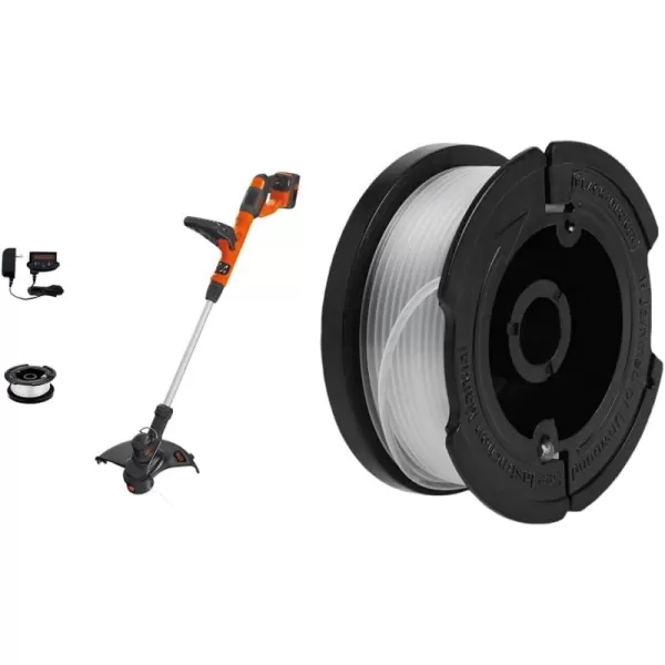 Black+Decker 40V MAX String Trimmer and Edger Kit, Cordless, 13 inch, 2-in-1, Battery and Charger Included  replacement spools)