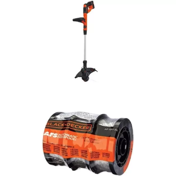Black+Decker 40V MAX String Trimmer and Edger Kit, Cordless, 13 inch, 2-in-1, Battery and Charger Included  replacement spools)