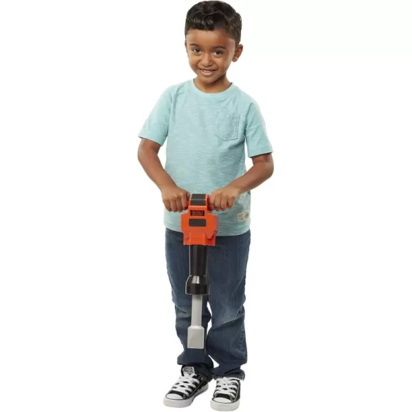 Black+Decker Junior Kids Power Tools - Jackhammer with Realistic Sound &amp; Action! Role Play Tools for Toddlers Boys &amp; Girls Ages 3 Years Old &amp; above, Get Building Today!