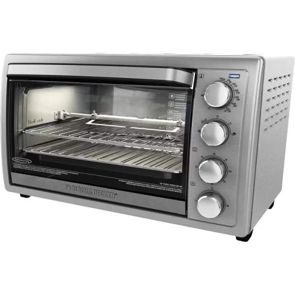 Black+Decker TO4314SSD Rotisserie Convection Countertop Toaster Oven, Stainless Steel