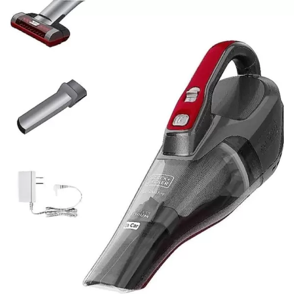 Black+Decker dustbuster QuickClean Pet Cordless Handheld Vacuum with Motorized Upholstery Brush, White 