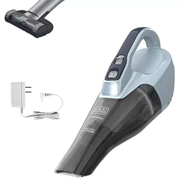 Black+Decker dustbuster QuickClean Pet Cordless Handheld Vacuum with Motorized Upholstery Brush, White 