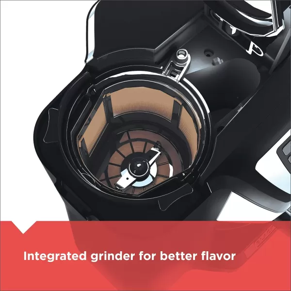 BLACK+DECKER 12-Cup Mill and Brew Coffe Maker, CM5000B, 24-Hour Programble, Built-in Grinder, Sneak-A-Cup, Permanent Washable Fitler