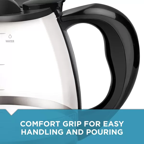 BLACK+DECKER 12-Cup Replacement Carafe, GC3100B, Duralife Glass, Dishwasher-Safe, 2 Extra Lids