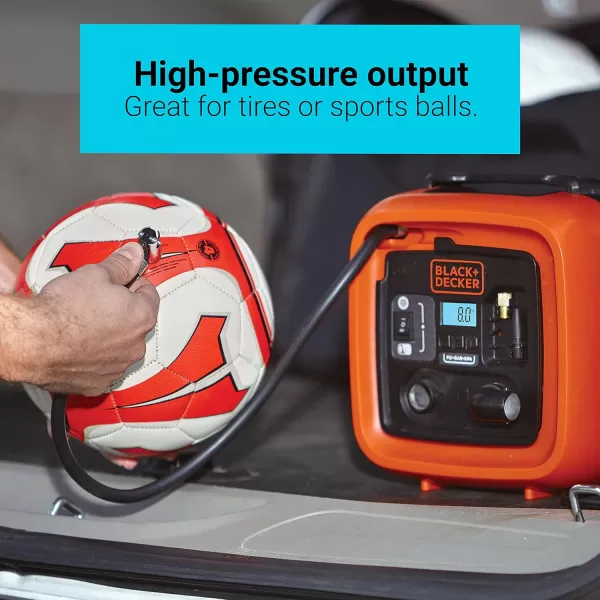BLACK+DECKER 12V DC Multipurpose Inflator 