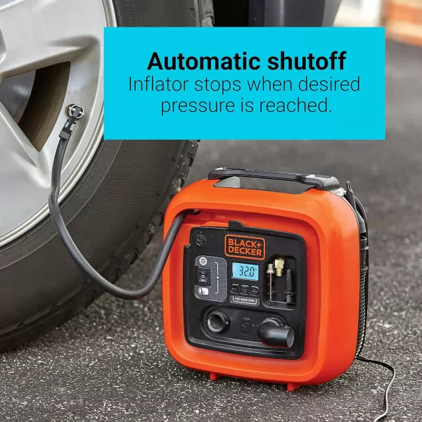 BLACK+DECKER 12V DC Multipurpose Inflator 