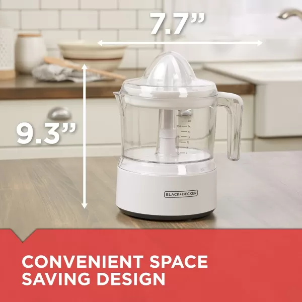 BLACK+DECKER 32oz Electric Citrus Juicer, CJ625, Pressure Activated, Adjustable Pulp Control, Dishwasher-Safe