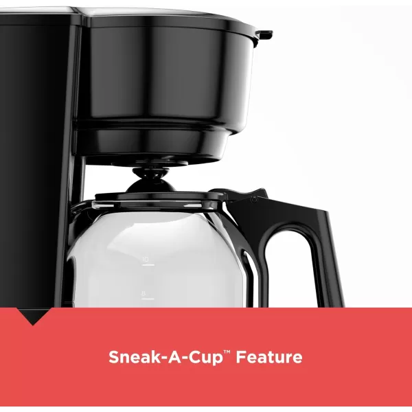 BLACK+DECKER 5-Cup Coffeemaker, Black, DCM600B