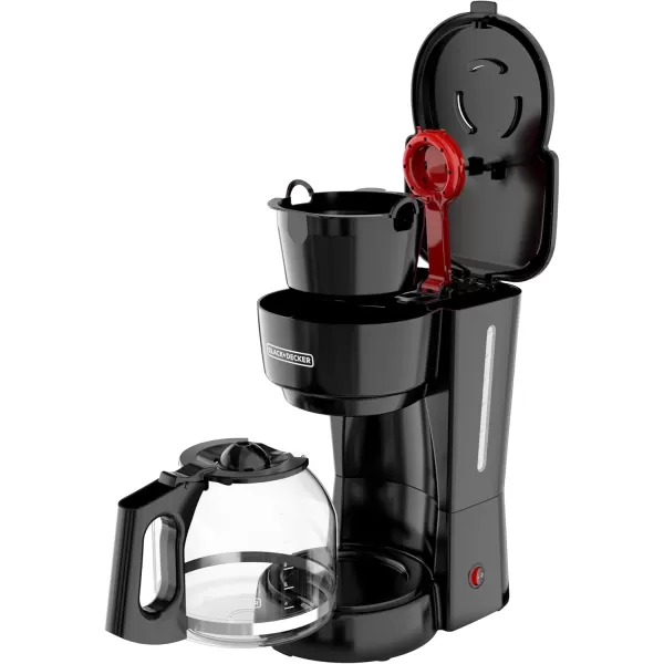 BLACK+DECKER 5-Cup Coffeemaker, Black, DCM600B