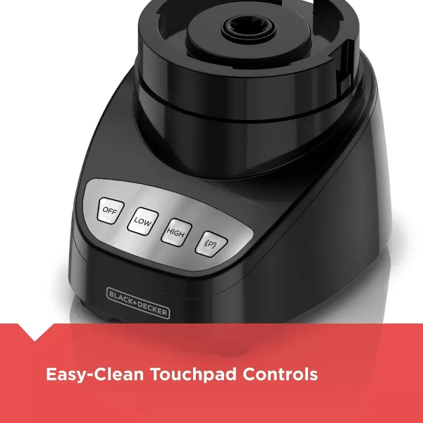 BLACK+DECKER 8-Cup Food Processor, Easy Assembly, Stainless Steel S-Blade, Shred, Slice, Chop, Puree, 450W Motor