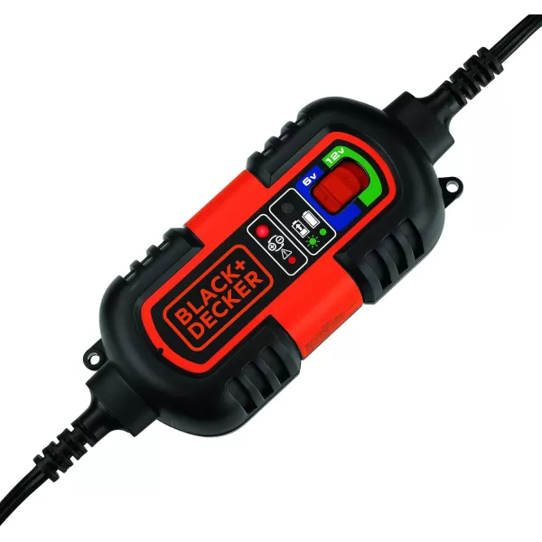 BLACK+DECKER BC25BD Fully Automatic 25 Amp 12V Bench Battery Charger/Maintainer with 75A Engine Start, Alternator Check, Cable Clamps
