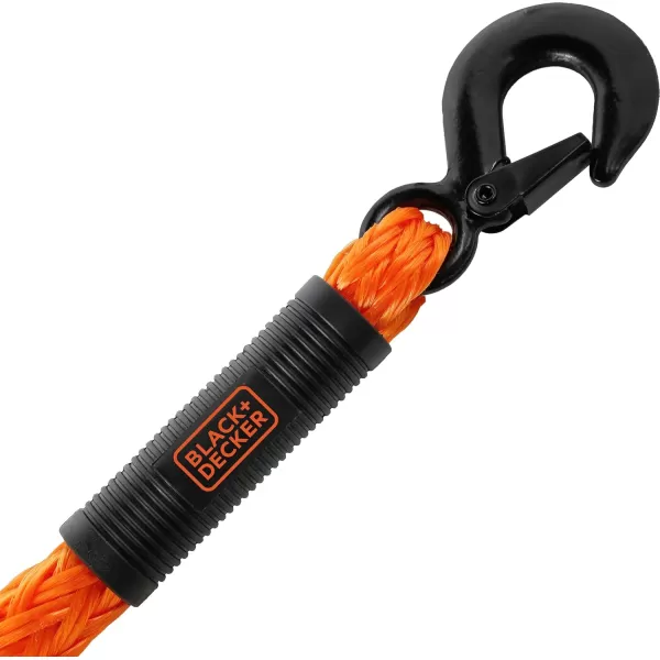 BLACK+DECKER BD1001 Black/Orange 2" x 20' Recovery Strap - 3,000 lb Safe Wortking Load / 9,000 lb Break Strength