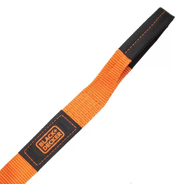 BLACK+DECKER BD1001 Black/Orange 2" x 20' Recovery Strap - 3,000 lb Safe Wortking Load / 9,000 lb Break Strength)