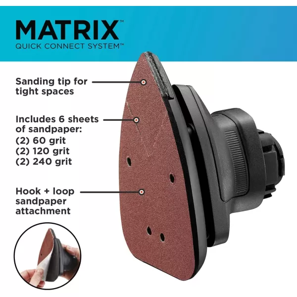 BLACK+DECKER BDCMTS Matrix Sander Attachment