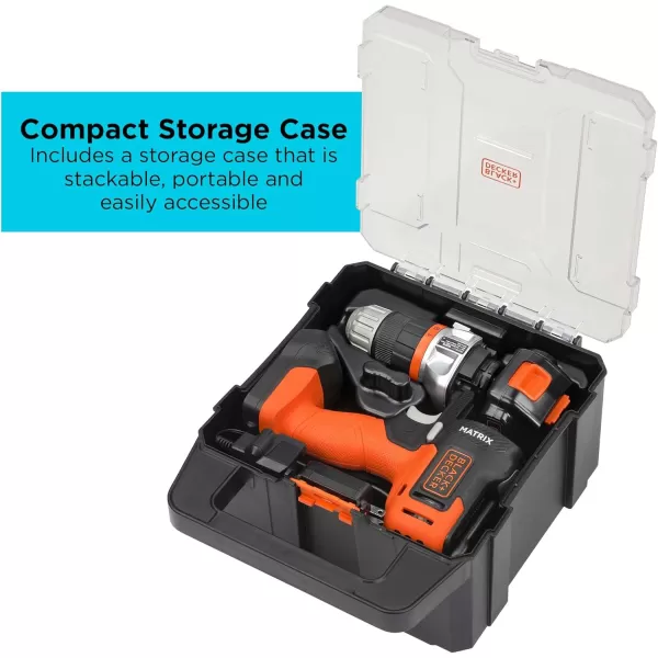 BLACK+DECKER BLACK+DECKER MATRIX 2V MAX* Drill + Sander Combo Kit with Storage Case 