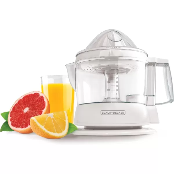 BLACK+DECKER CJ630 32-Ounce Electric Citrus Juicer, White