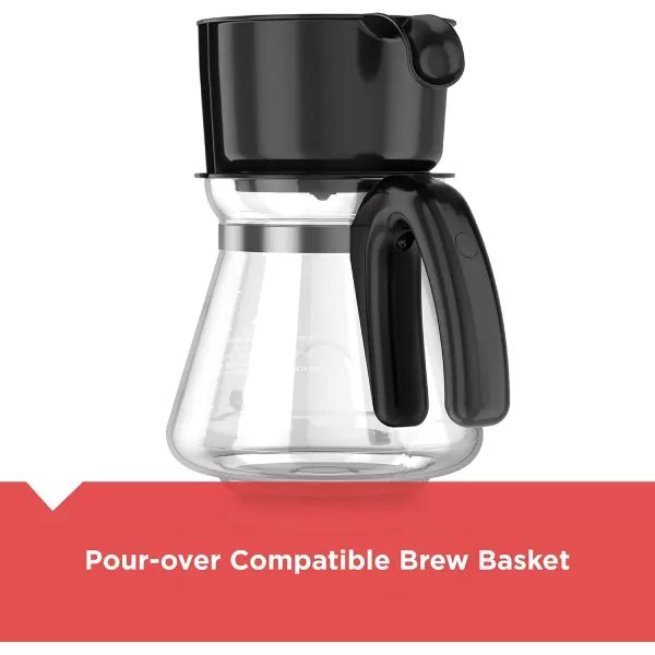 BLACK+DECKER CM0755S 4-in-1 5-Cup Coffee Station Coffeemaker, Stainless Steel