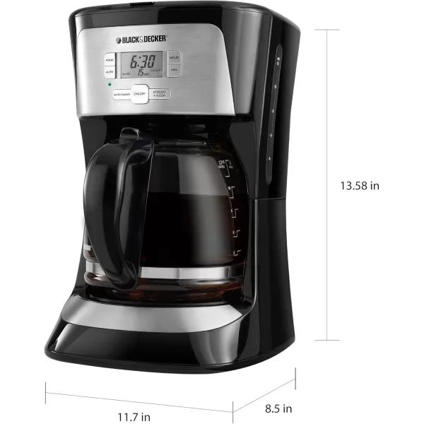 BLACK+DECKER CM2020B 12-Cup* Programmable Coffeemaker, Black