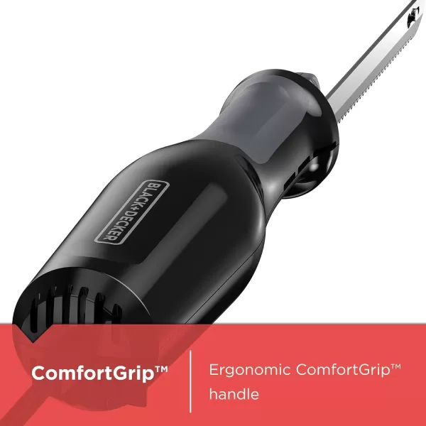 BLACK+DECKER Comfort Grip Electric Knife with 7-Inch Stainles Steel Blades