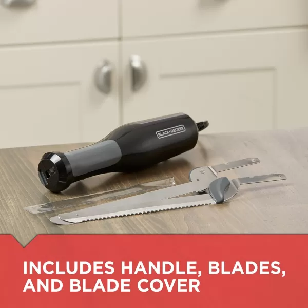 BLACK+DECKER Comfort Grip Electric Knife with 7-Inch Stainles Steel Blades
