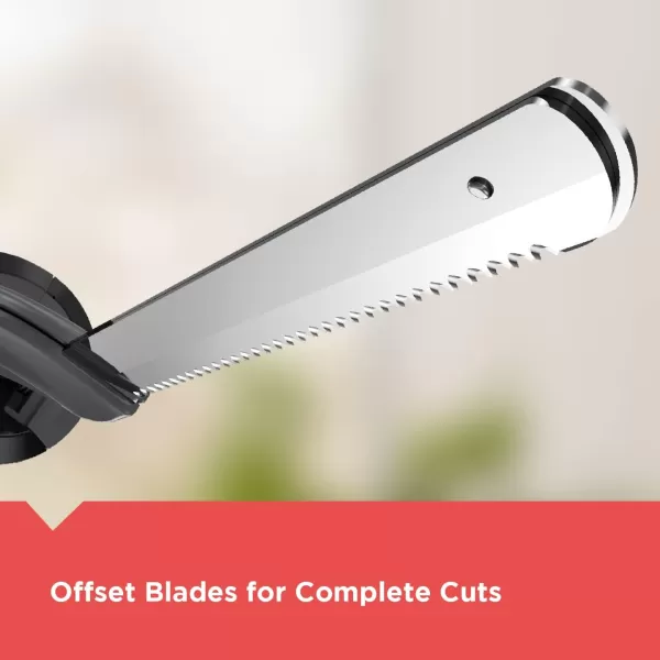 BLACK+DECKER Comfort Grip Electric Knife with 7-Inch Stainles Steel Blades)