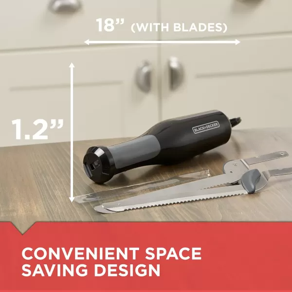 BLACK+DECKER Comfort Grip Electric Knife with 7-Inch Stainles Steel Blades