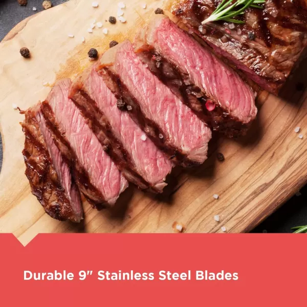 BLACK+DECKER Comfort Grip Electric Knife with 7-Inch Stainles Steel Blades)