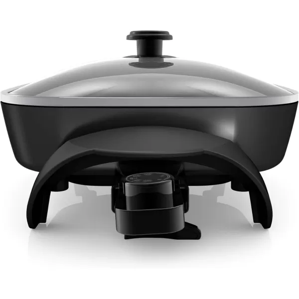 BLACK+DECKER Electric Skillet, Variable Temperature Control, Nonstick Cooking Surface, Dishwasher Safe, Tempered Glass Lid, 12"x15"