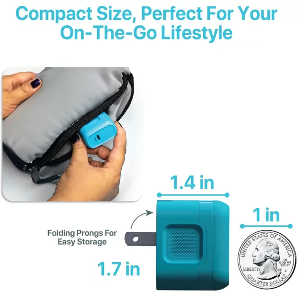 BLACK+DECKER GaN PD Wall Charger, 1-Port, 20W - USB Type C Wall Plug - Compact Power Block USB C - Type C Wall Charger Fast Charging - USB C Charger Block 20W - Perfect for Home, Office, Travel