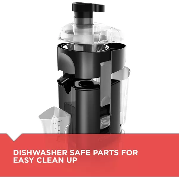 BLACK+DECKER JE2200B Fruit and Vegetable Juice Extractor, Black