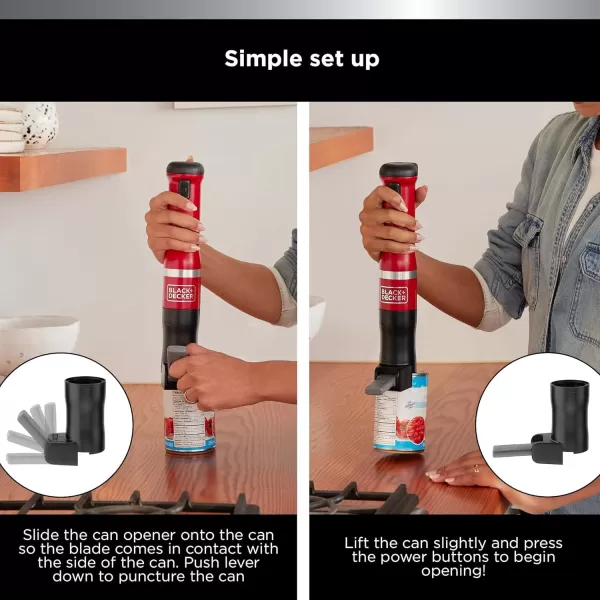 BLACK+DECKER Kitchen Wand Attachment Electric Can Opener 