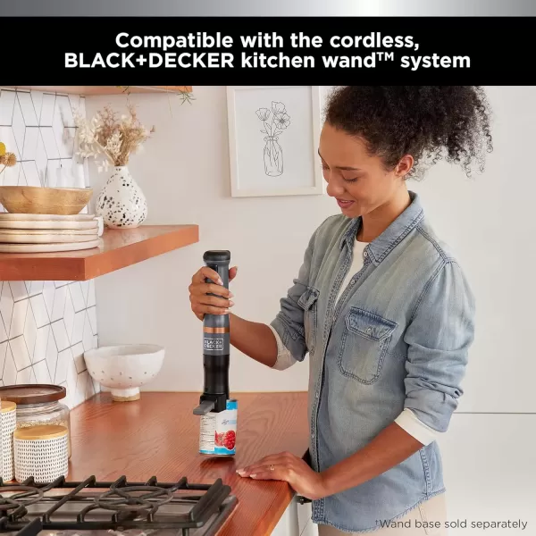 BLACK+DECKER Kitchen Wand Attachment Electric Can Opener 